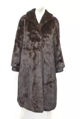 Excellent Canadian Dark Ranch Mink Fur Coat Jacket Women Woman Size 4 Small • $295