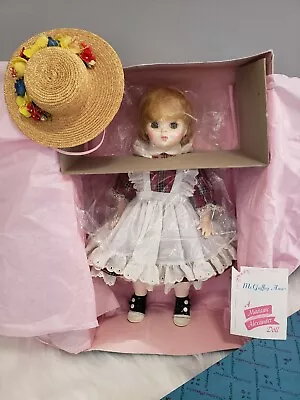 Madame Alexander Ana McGuffey Doll Blonde Plaid Dress Hat Original Box 14  1525 • $12