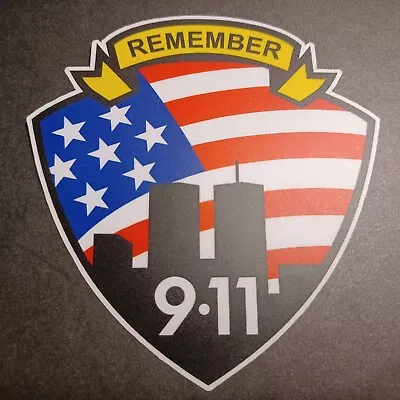 REMEMBER 9/11 Die-cut Vinyl Sticker • $5
