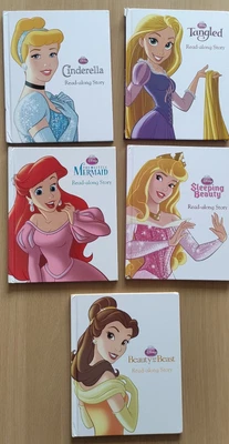 £4.95 • Buy Disney Read-Along Story Books X 5 Cinderella + Tangled + Little Mermaid + More