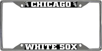 Fanmats MLB Chicago White Sox Chrome Metal License Plate Frame • $9.99