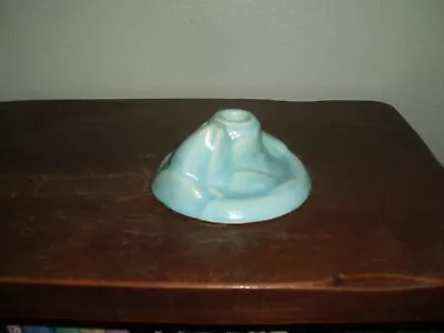 Vintage McCoy Pottery Light Blue Turquoise Tulip Candle Holder • $25