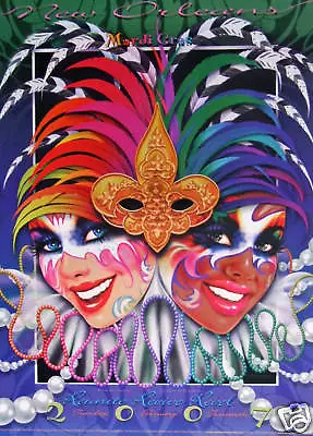 2007 Andrea Mistretta Mardi Gras REVIVE New Orleans Art Famous Print • $19.95