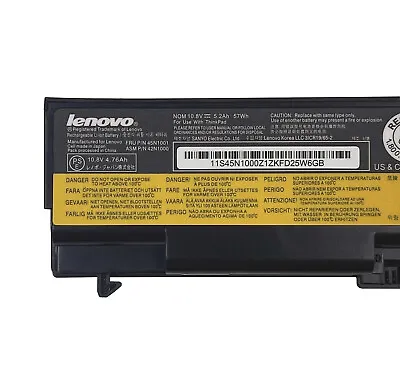Genuine 57Wh 45N1001 Battery For Lenovo Thinkpad T410 T420 T430 T510 0A36302 NEW • $34.89