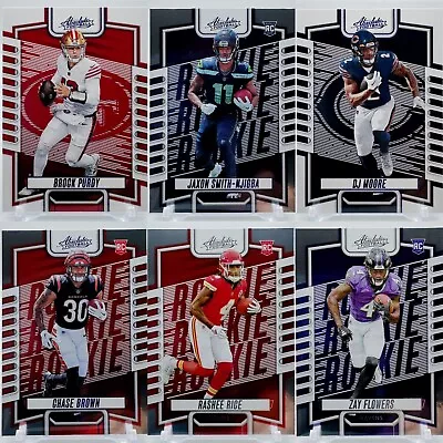 2023 Absolute Football Pick Your Player RC Rookies Veterans Base Green Blue Foil • $1.19