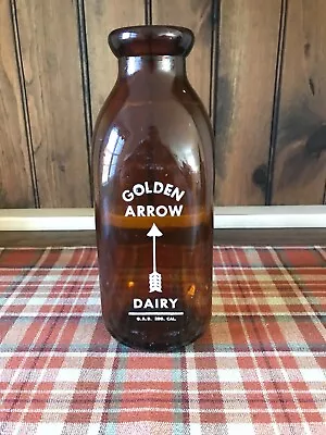 Golden Arrow Dairy Old Vintage Milk Bottle • $12