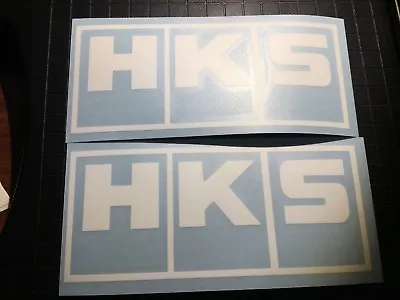2x HKS Decals - Diecut Vinyl Logo Sticker - Aftermarket Parts Stickers JDM Turbo • $2.89