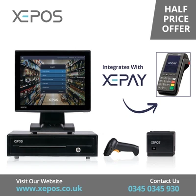 £149 • Buy New All In One 15  XEPOS Touchscreen EPOS Cash Register Till System Play Centre