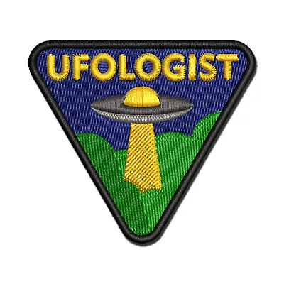 Ufologist UFO Science Fiction Aliens Hobby Embroidered Iron-On Patch Applique • $12.99