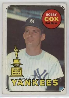 1969 Topps Bobby Cox #237 Rookie RC HOF • $14