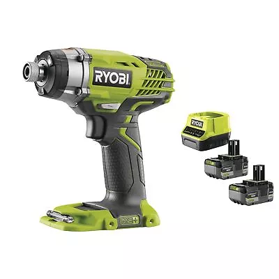 Ryobi R18ID3-0 Impact Wrench Battery 18V ONE+ 1/4  HEX 220Nm Kit 2x5.0 Ah • $874.49