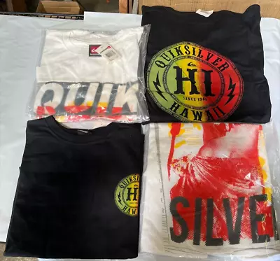 Quicksilver Tshirt 4pack 2 White And 2 Black Combo • $19.99