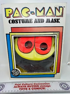 1982 Ben Cooper Midway Pac-Man Costume And Mask Complete In Box Inv-1086 • $74.95