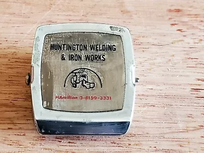 Vtg Huntington Welding Iron Works Hamilton Advertising Magnetic Paper Clip USA • $12.71