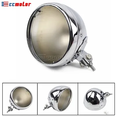 Chrome Headlight Housing 7 Inch Headlamp Light Bulb Bucket For Harley Davidson  • $45.99