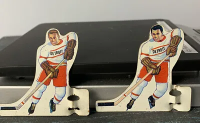 Vintage Table Top Metal Detroit Red Wings NHL Hockey Game Pieces 2 Players • $19.97