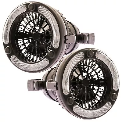 2x Adventure Kings 2in1 LED Light & Fan For Camping Offroad Tent Outdoor 4WD 4X4 • $29.90