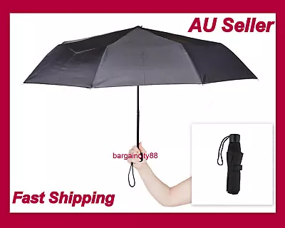 $16.20 • Buy Portable Small Pocket Sun Rain Travel Umbrella Compact Folding Waterproof Black