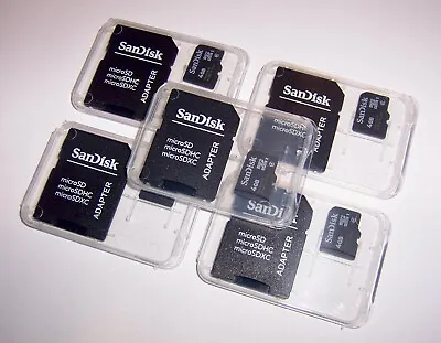 5 New SanDisk 4GB SDHC MicroSD Memory Cards 4 GB Micro SD TF SD-04G  5 Pack New! • $23.86