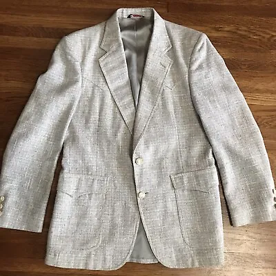Larry Mahan Western Rockabilly 40R Jacket Blazer Tweed Cowboy • $47.92