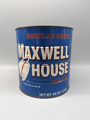 Vintage Coffee Can Maxwell House Three Pound Can No Lid • $9.95