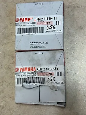 Yamaha YFZ350 Banshee OEM (2) 1st O/S Piston Ring Sets +0.25mm 2GU-11610-11-00 • $84.99