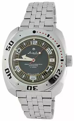 Vostok Amphibian 710394/2416 Military Russian Diver Watch Automatic Black Dial • $119.90