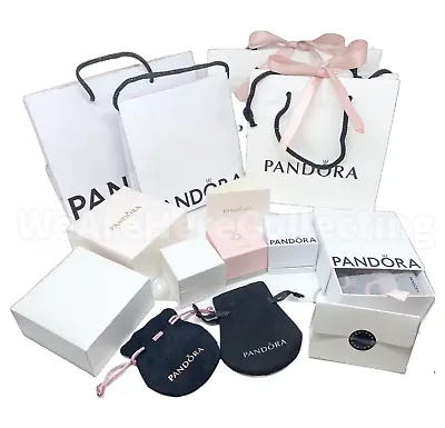 £4.99 • Buy PANDORA Charm Ring Bracelet Gift Box Bag Packaging