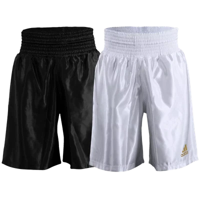 £28.99 • Buy Adidas Boxing Shorts Satin Amateur Pro Adults Mens Black White Gold