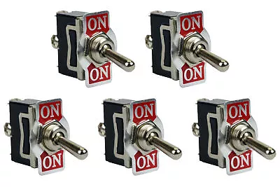 5 Pc TEMCo Heavy Duty 20A 125V ON-ON SPDT 3 Terminal Toggle Switch • $17