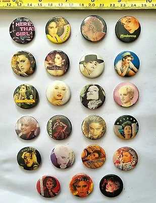 23 Original 80s Madonna Collection Of Button Badges • £70