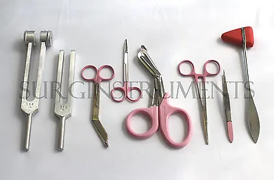 8 Piece PINK Medical Kit EMT Nursing Surgical EMS Student Paramedic HOLIDAY GIFT • $22.99