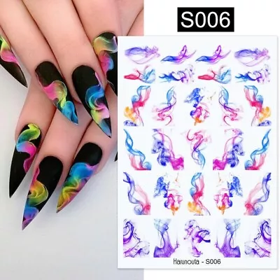 Nail Art Sticker Self-Adhesive DIY 3D Nail Foils Wraps Full Cover Sticker Decal • $8.20