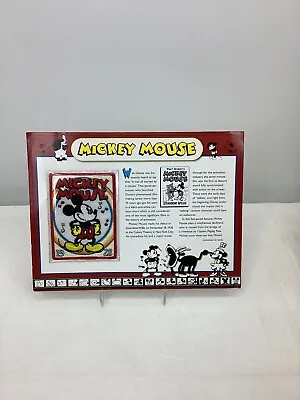 Disneys Mickey Mouse 1928  PATCH By Willabee & Ward W Collectors Card Panel • $25.95