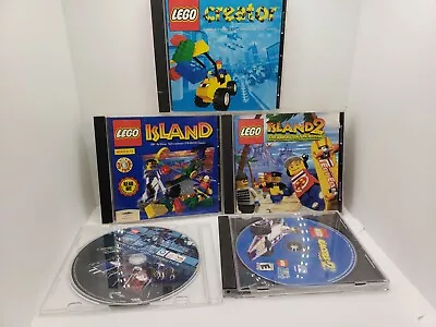 $23.96 • Buy LEGO PC LOT 5 Games Creator Island 1 & 2 Spybotics Racers 2 Vgc