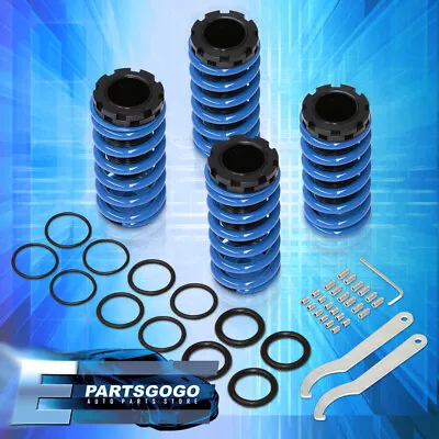 For 90-93 Acura Integra JDM VIP Scale Adjustable Coilover Sleeves Kit Set Blue • $36.99