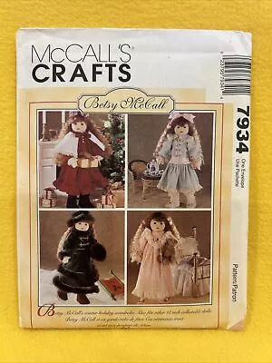 Vintage McCall's 18  Doll Clothes Pattern 7934 Winter Wardrobe FF Uncut • $7.75