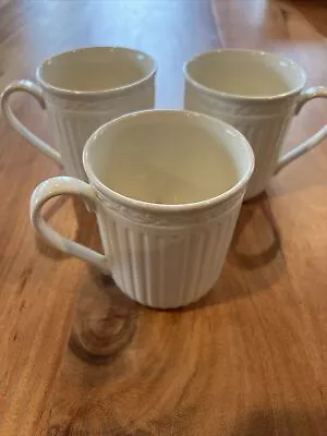Set Of 3 Mikasa Italian Countryside Coffee Mugs Cups 3-3/4  Tall DD900 • $12