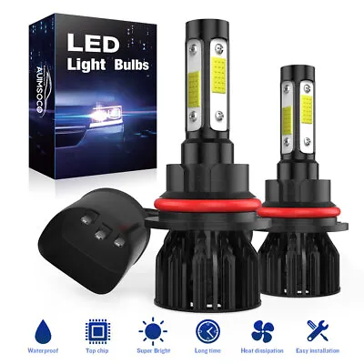 2x 9007/HB5 LED Headlight Bulbs Kit 10000K White High Lo Beam Light Super Bright • $29.99