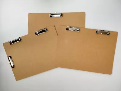 A3 +1cm Quality Wooden Clipboard. Choice Of 1 2or 3 Clips Easily Takes A3 Paper • £132