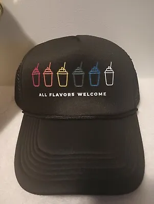 7-11 Limited Edition Black Trucker Baseball Cap All Flavors Welcome Logo • $16.55