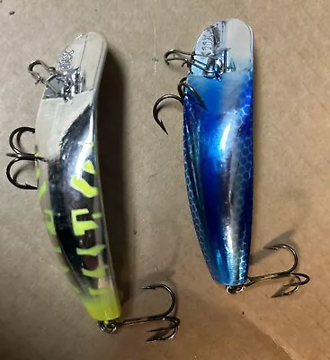 (2) Luhr-Jensen Non-Rattle Kwikfish X-Treme K11X Salmon Fishing Plug • $9.95