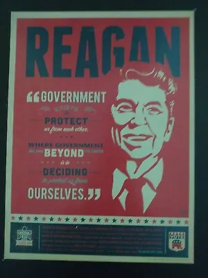 $20.99 • Buy Ronald Reagan Political Wooden Poster Sign Conservative 12”x 16” 2014 Anderson