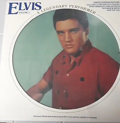  Elvis Presley Legendary Performer Vol. 3 Picture Disc Sealed. Canadian Import  • $10