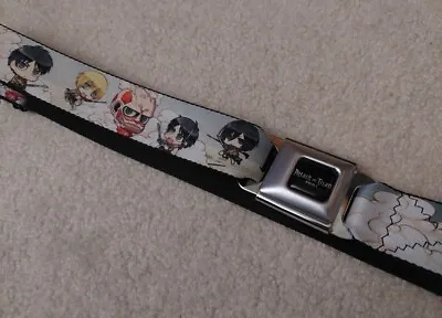 Attack On Titan Belt By Buckle Down Seatbelt Anime Eren Levi Armin Mikasa Chibi • $8.99