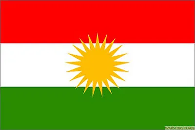 KURDISTAN 18  X 12  FLAG Suitable For Boats Caravans Treehouses Flags • £3.99