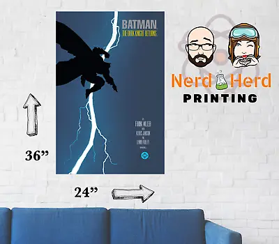 Batman The Dark Knight Return Comic Cover Wall Poster Multiple Sizes 11x17-24x36 • $21.99