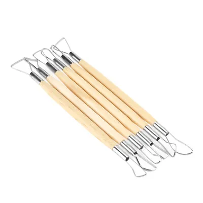 £5.63 • Buy Trimming Tools 6Pcs Double Ended Wax Carving Clay Sculpting Tools Set Pottery