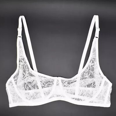 UK Misses Bras Lace See Through Sexy Lingerie Brassiere Bralette Underwear Tops • £8.39