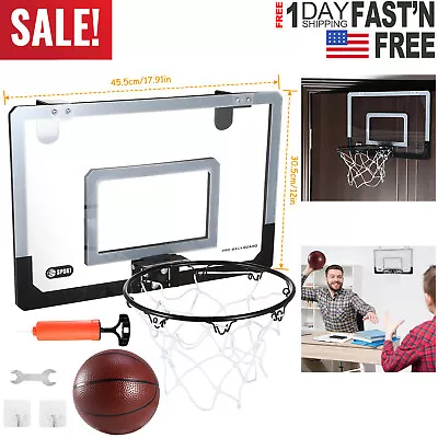 Mini Basketball Hoop System Over The Door Wall Basketball Net Set Goal Indoor • $33.73